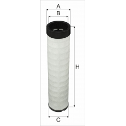Wkład filtra powietrza WPO 3072 - Zamienniki: SA 17258, CF 7001, AF26192, LXS 7045,